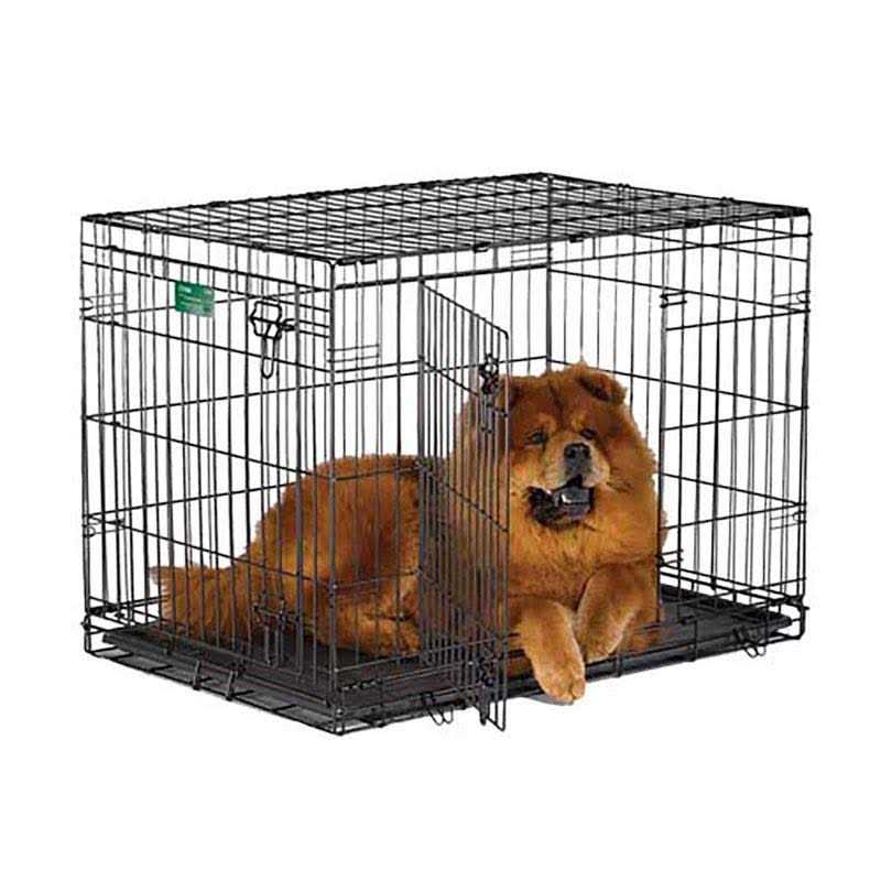 Double Door Fold Carry Dog Crate X856412