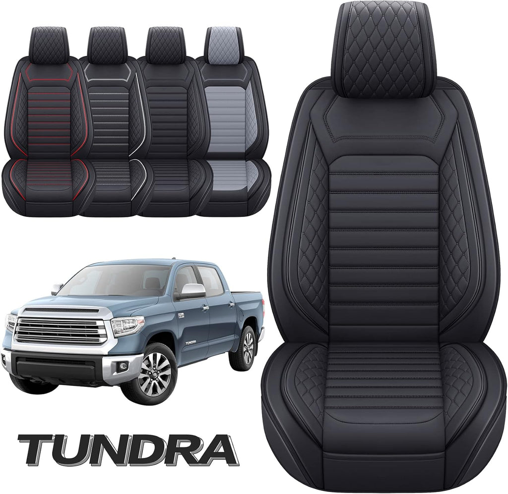 Toyota Tundra Waterproof Leather Seat Covers Full Set E28827