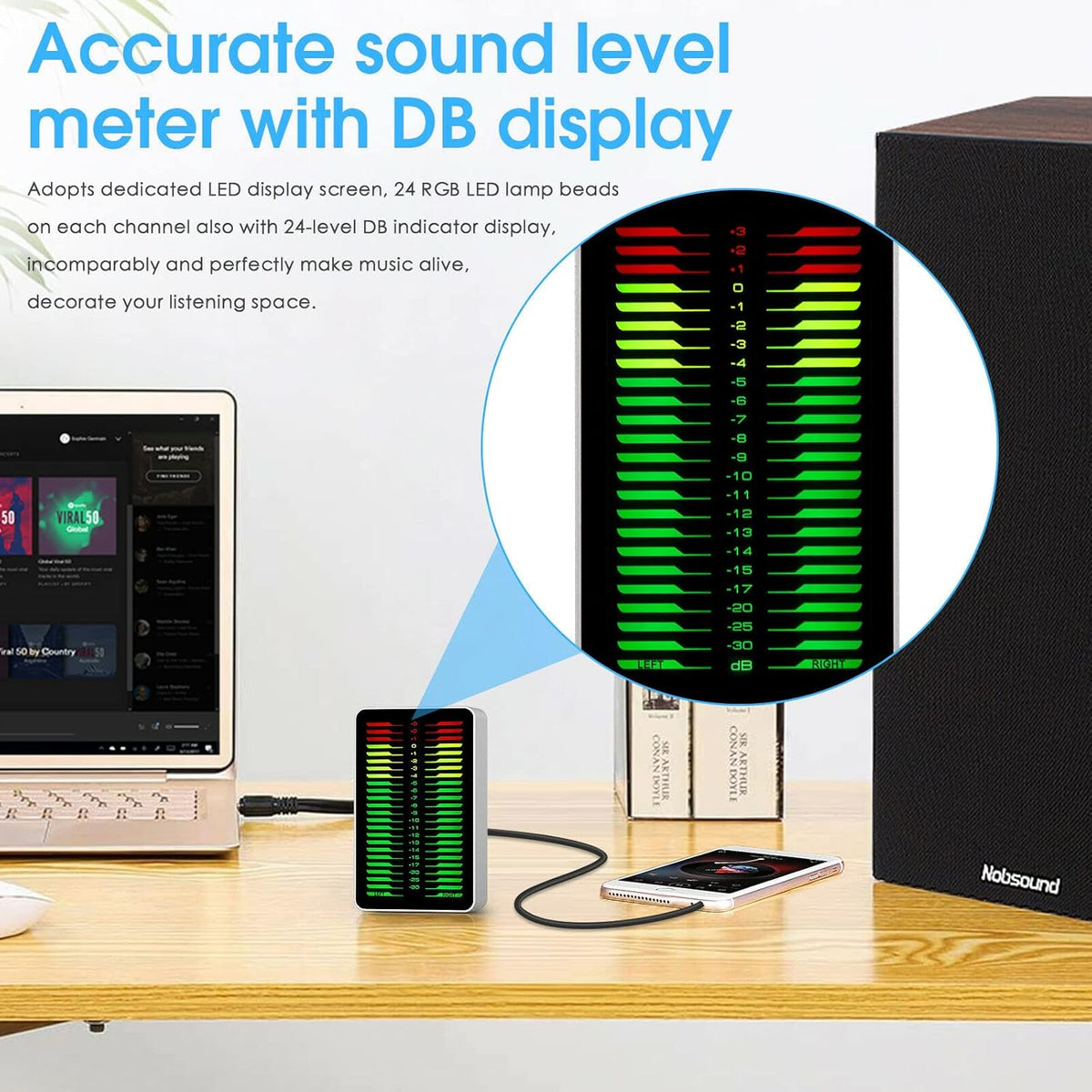 LED Sound Level Meter Audio Display Z43534