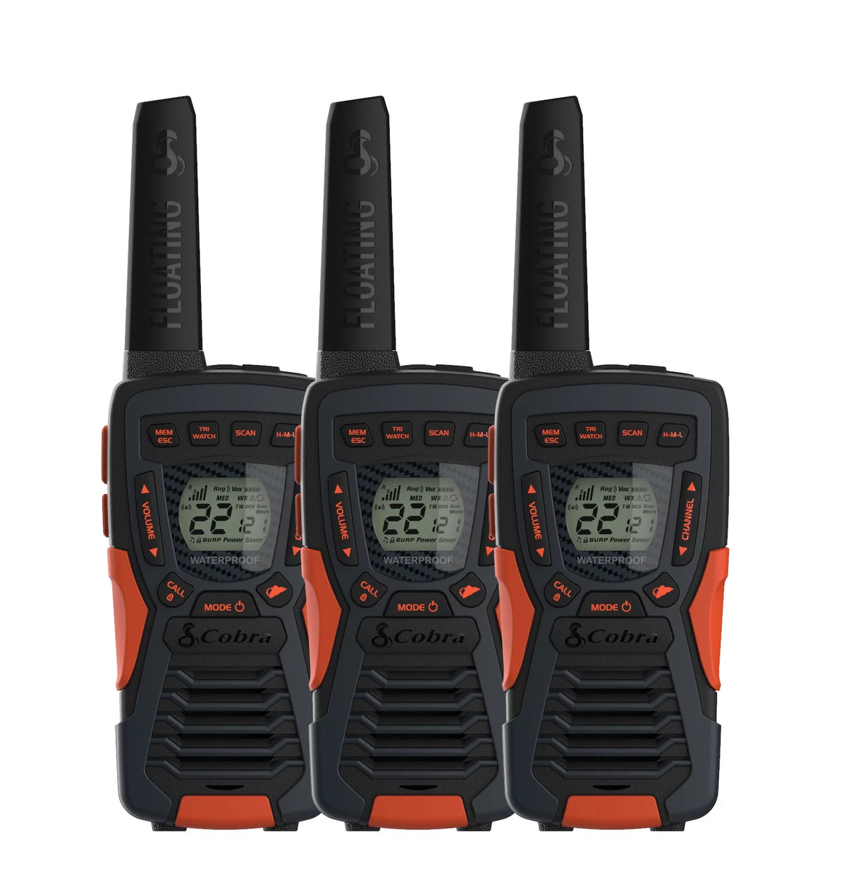 3-Pack IP67 Waterproof Two-Way Radios Y9491