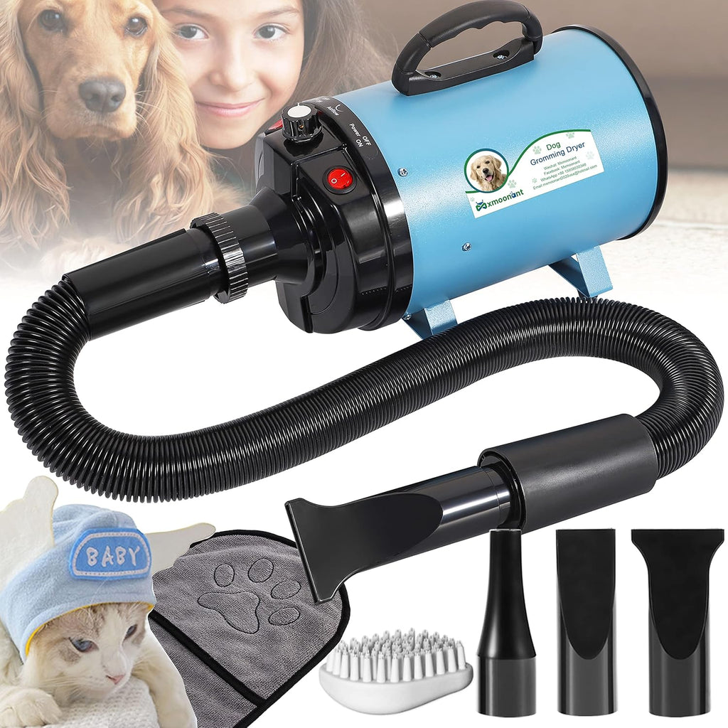 3.2HP Adjustable Pet Grooming Dryer with 3 Nozzles B836