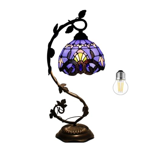 8 Inch Stained Glass Table Lamp E13864