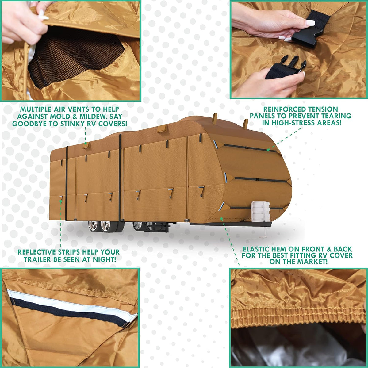 22'-24' RV Trailer Covers with Storage Bag Y541402