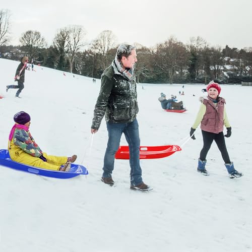 Flexible Plastic Snow Sled with Pull Rope for 1-2 Rider I1868