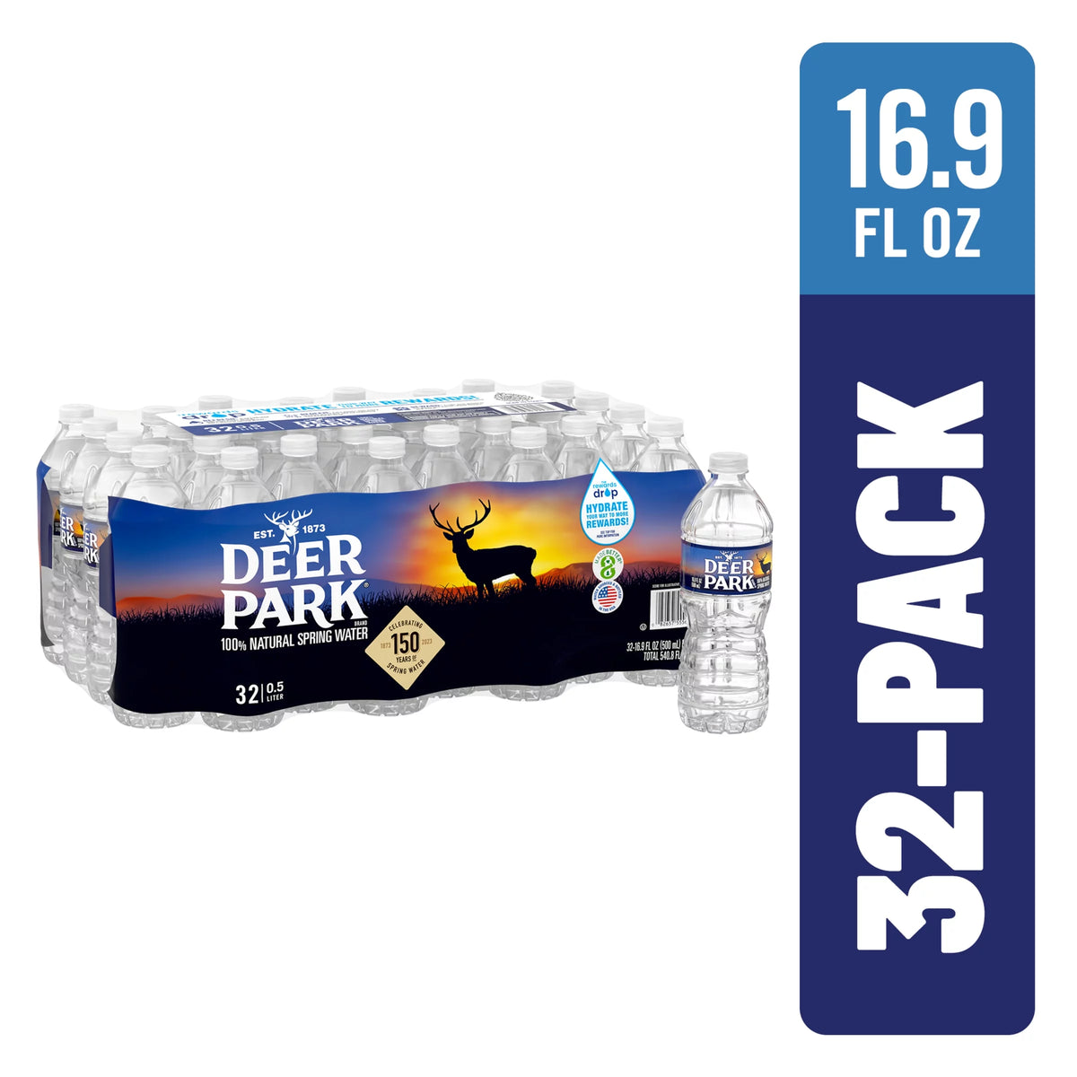 16.9-ounce Plastic Spring Water (Pack of 32) Y1631
