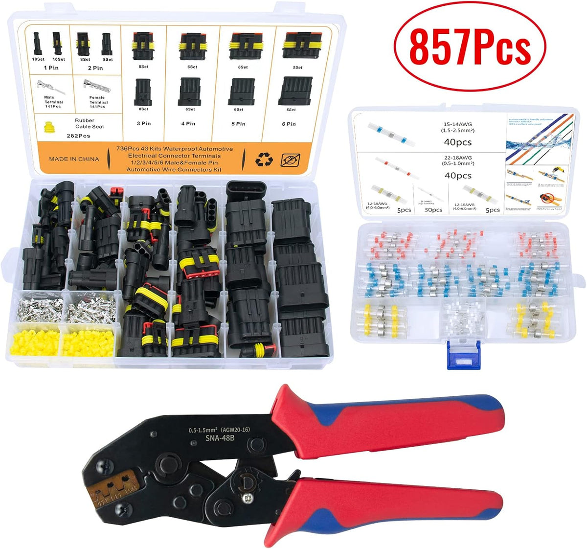 857Pcs Automotive Electrical Connector Tool Kit M262807