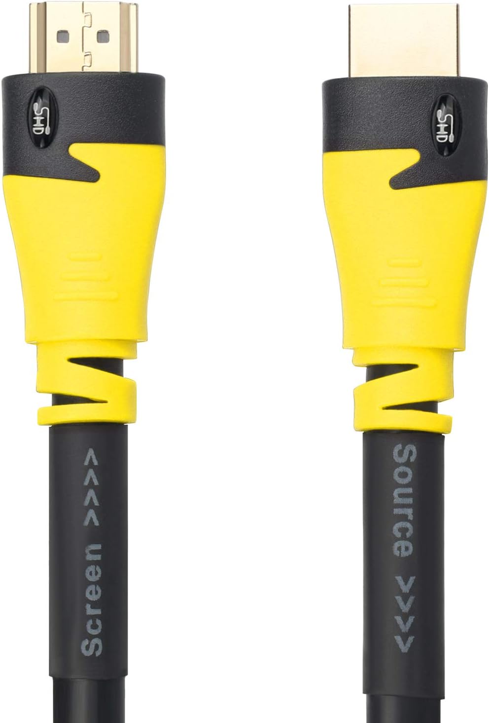 100 Feet HDMI Cable 4K 3D 1080P CL3 Rated Yellow Pack of 2 E958
