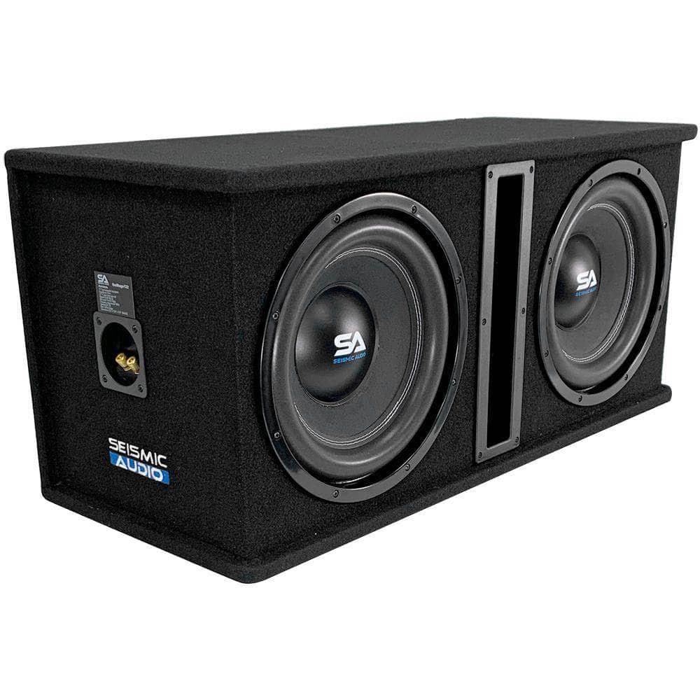 Dual 12 inch 2400 Watt Car Audio Subwoofer Box Enclosure C33861