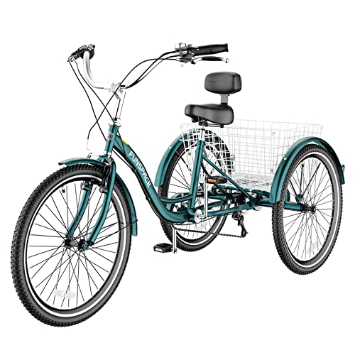 7 Speed 20/24/26 inch Three Wheel Adult Tricycle Y756419