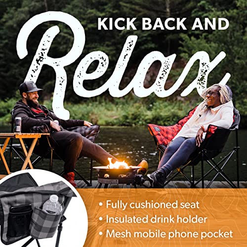 Red Plaid Heated Chair I177