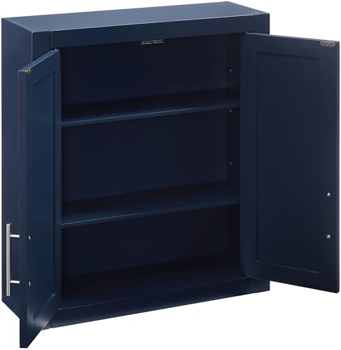 White Wall Mounted Bathroom Storage Medicine Cabinet with Shelves Q54086