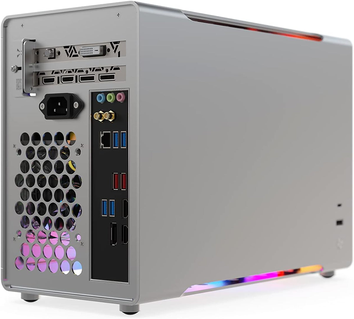 Mini ITX Aluminum Computer Case with Tempered Glass M880837
