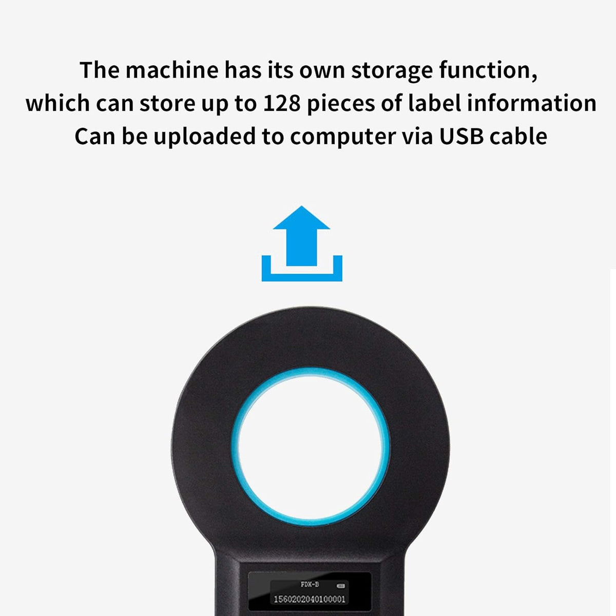 Bluetooth RFID Animal Microchip Scanner Rechargeable U178