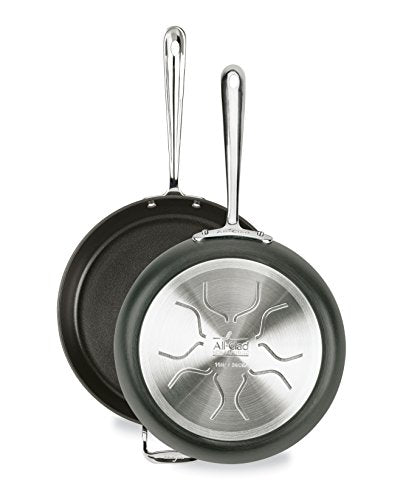 Hard Anodized Nonstick 2 Piece Fry Pan Set 10 12 Inch Cookware Black L945
