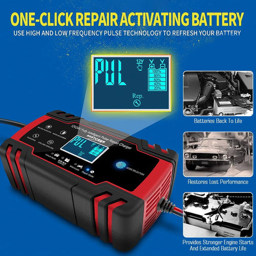 12V/8A 24V/4A Automatic Car Battery Charger Z6995