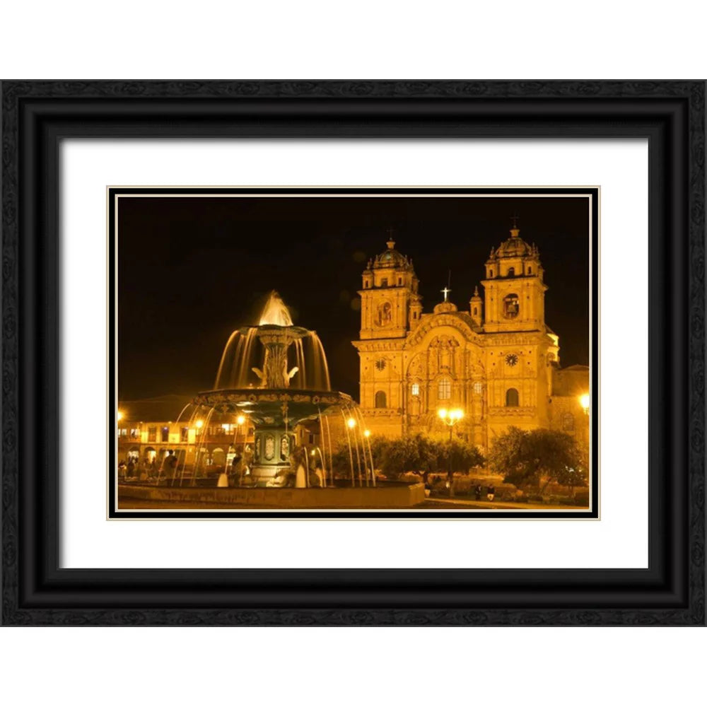 Black Ornate Wood Framed Art Print K210051