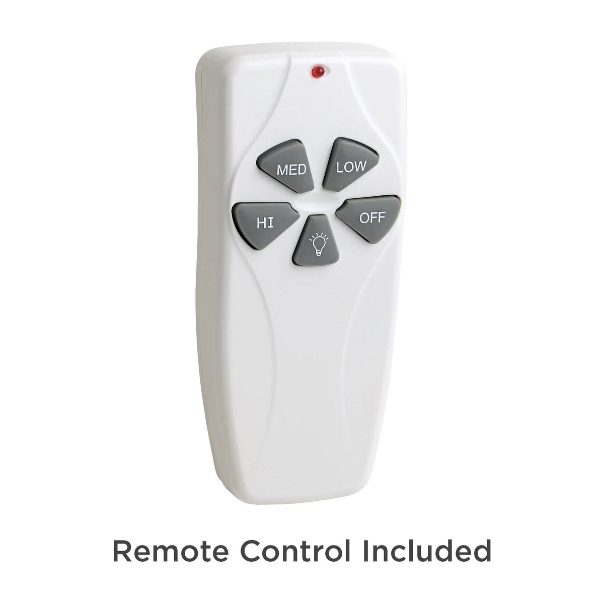 Brushed Nickel Indoor Ceiling Fan with Light LED Remote Control D6109