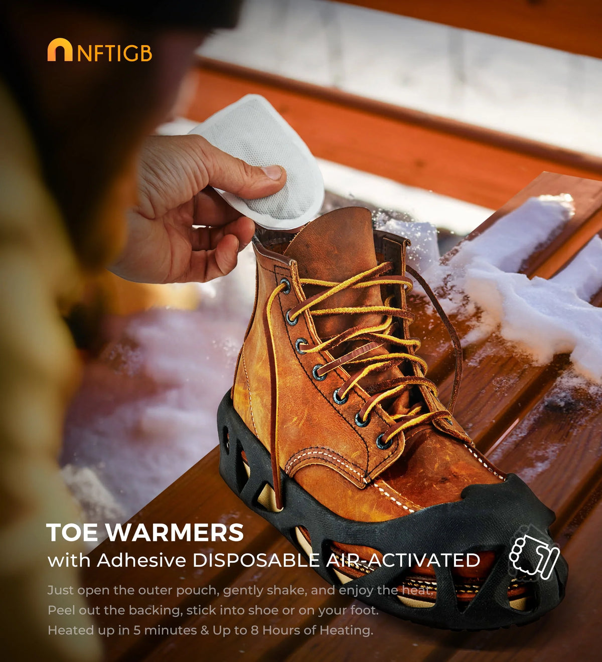 100 Pack Adhesive Toe Warmers P747