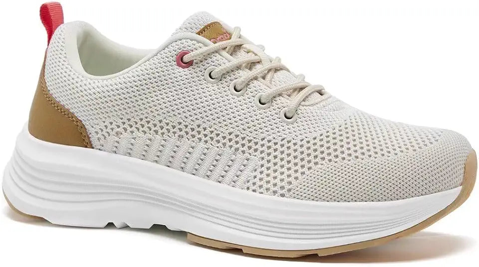 Beige Size 9.5 Mesh Orthopedic Walking Shoes Q804288