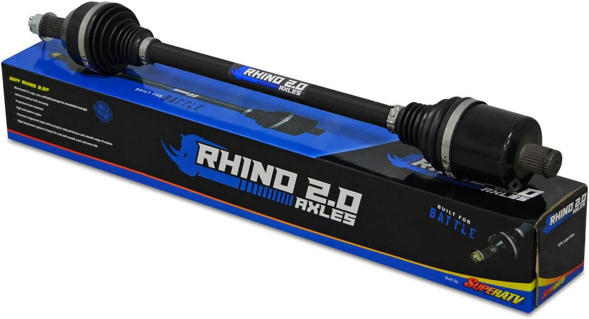SuperATV Heavy Duty Rhino 2.0 Stock Length Axle for Polaris RZR 800 S / 4 800 (2009-2014) - REAR - 2X Stronger Than Stock I419479
