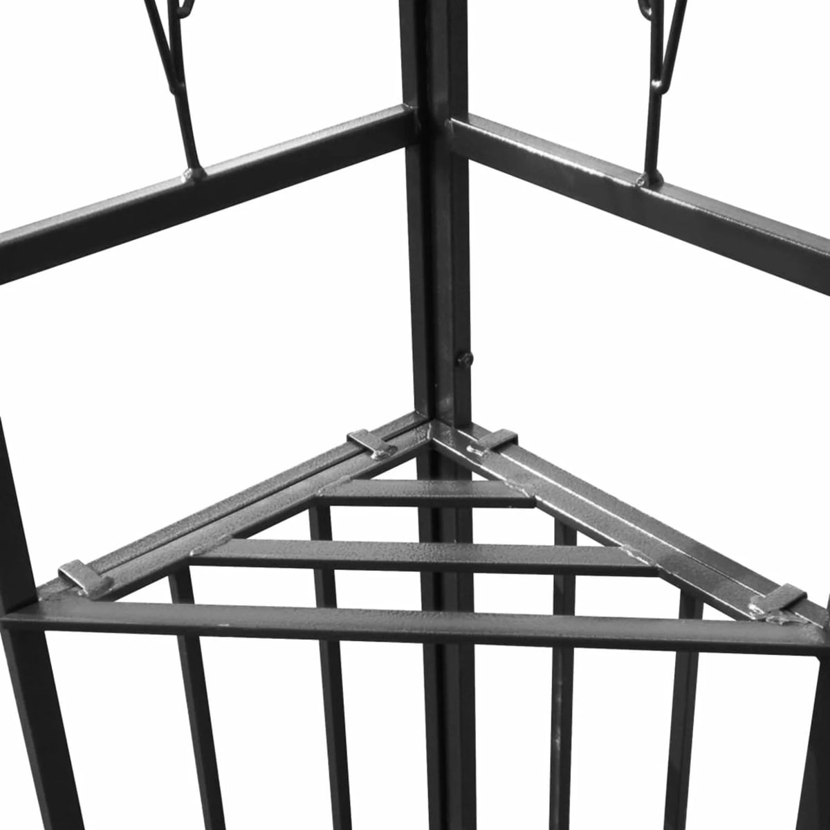 Taupe Steel Frame Outdoor Party Tent Gazebo Canopy Shelter 118.1 x 157.5 Inches O64132