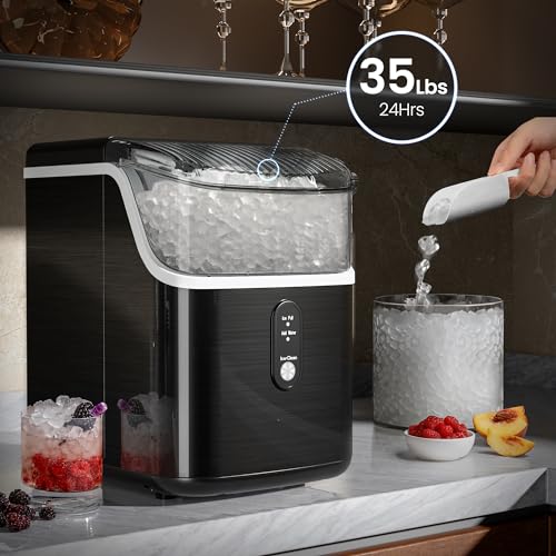 Countertop Nugget Ice Maker with Chewable Ice, 35lbs/Day V7111