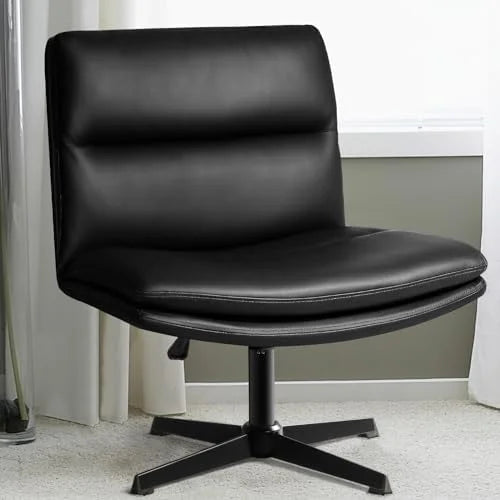 Armless High-Back Wide Seat Office Desk Chair J954714