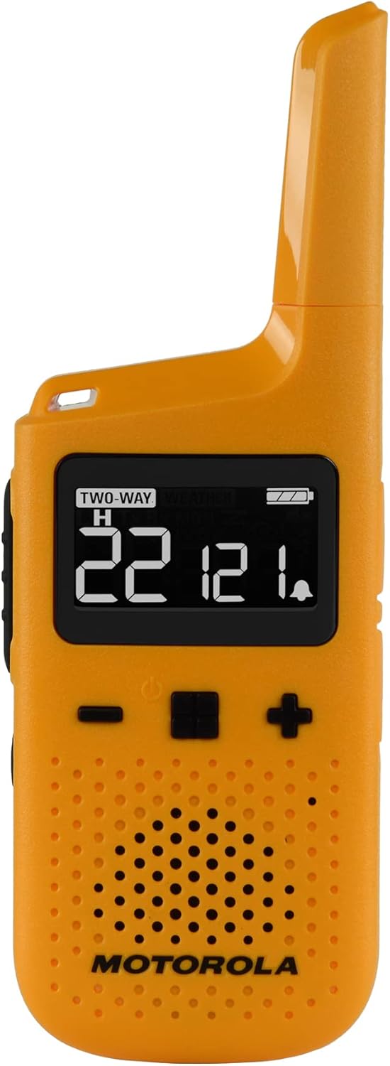 Yellow 25 Mile 2 Way Radio with Charging Dock Q22219
