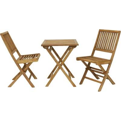 Teak 3 Piece Bistro Set V344