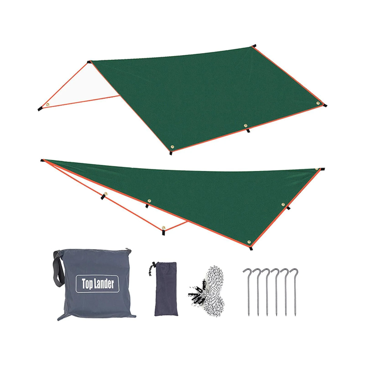 Green Waterproof Tent Tarp 300x500cm Q547853