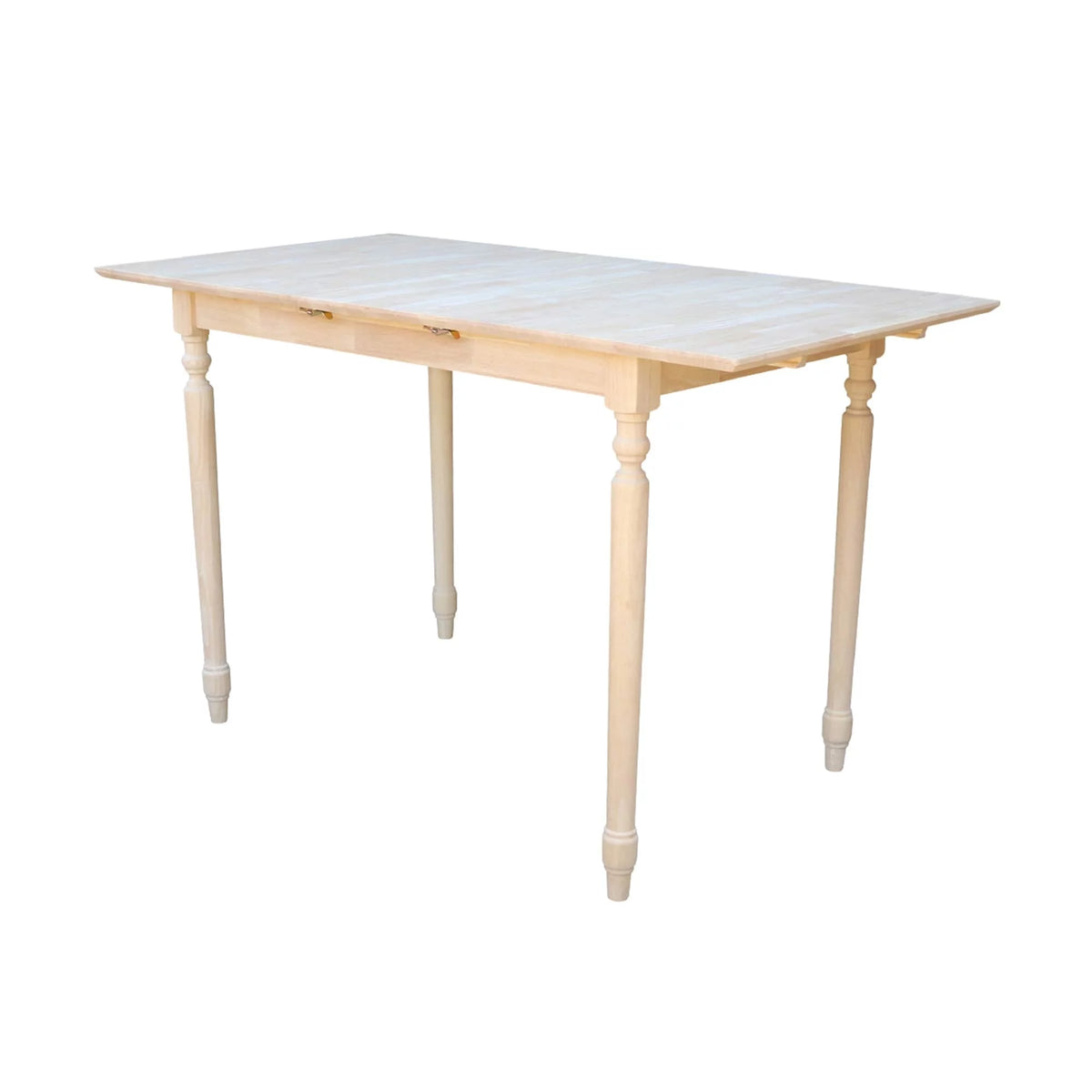 Unfinished Parawood Counter Height Dining Table with Butterfly Extension T8244