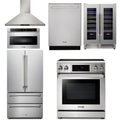 30 Electric Range, Range Hood, Microwave, Refrigerator, Dishwasher, Wine Cooler R26574