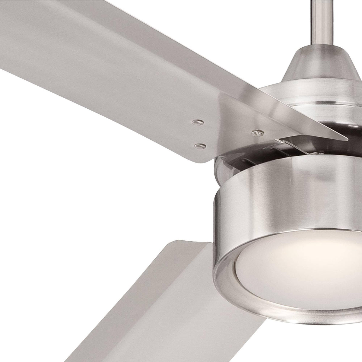 Brushed Nickel Indoor Ceiling Fan with Light LED Remote Control D6109