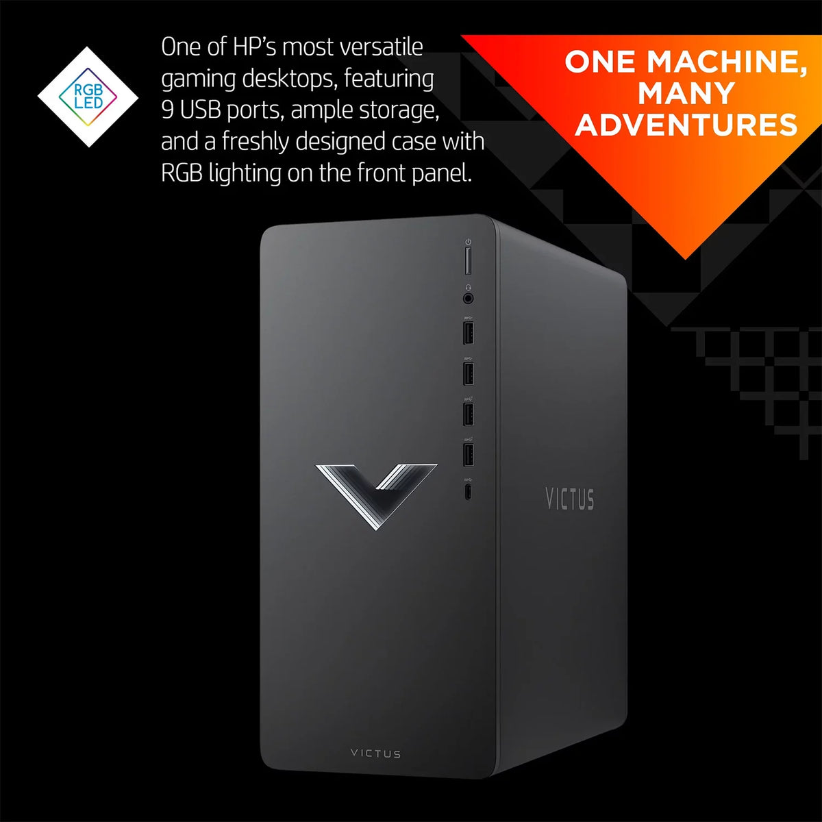 Gaming Tower Desktop, Ryzen 5 5600G, RX 6400, 16GB RAM, 1TB SSD N4744
