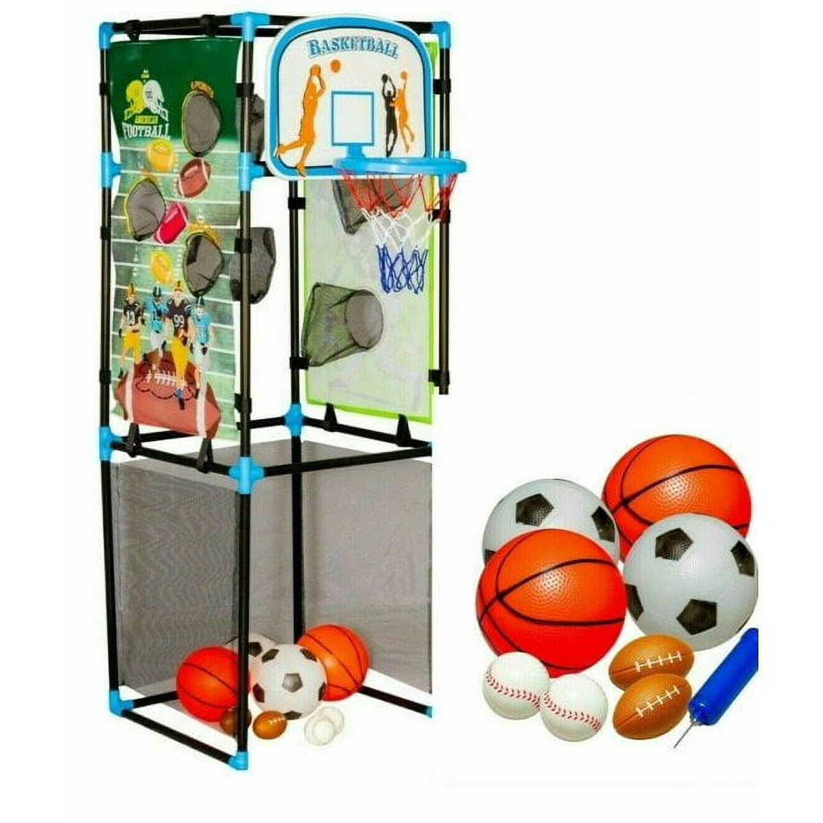 4 in 1 Basketball Football Baseball Soccer Game Set N26025