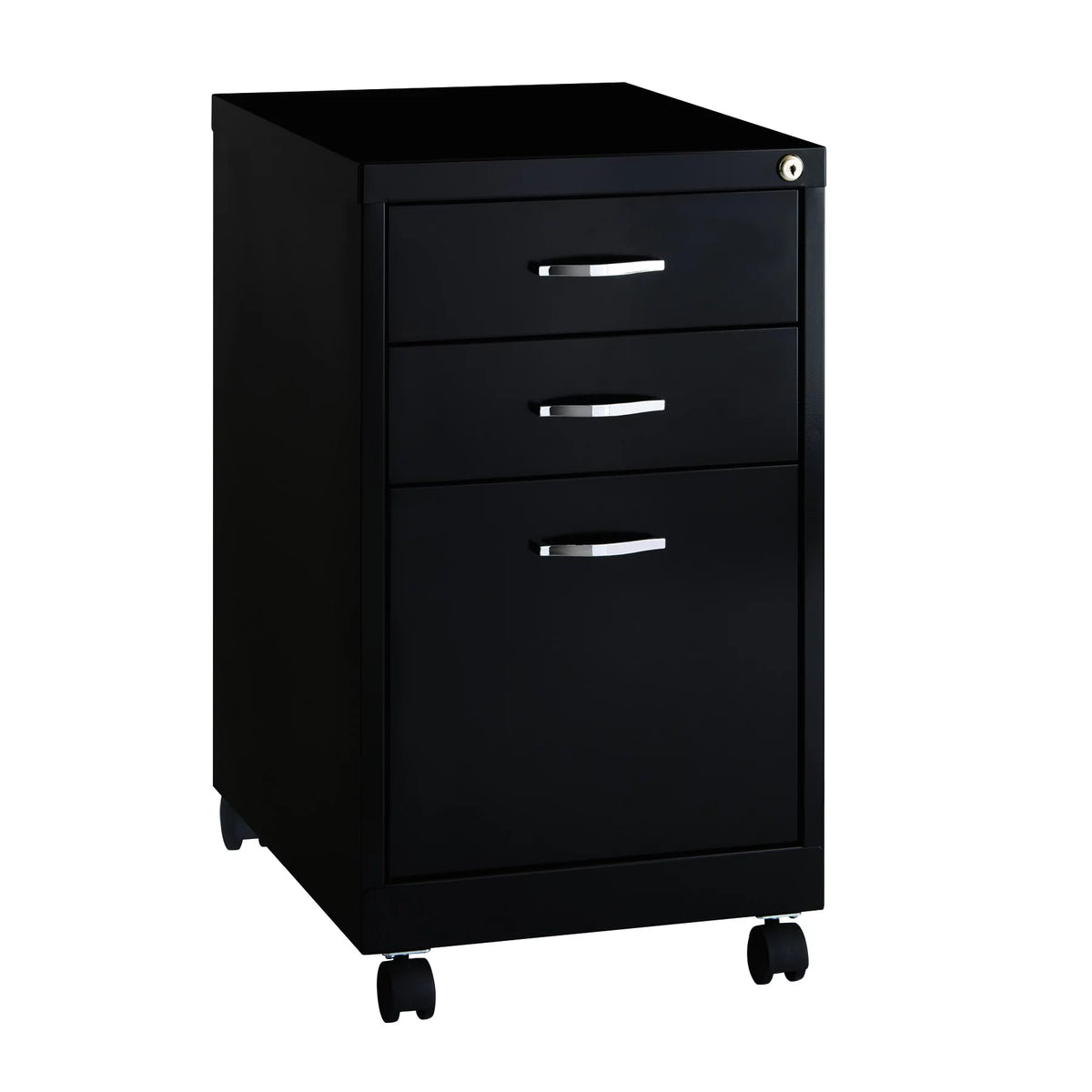 Black 3-Drawer Mobile File Cabinet Y9693