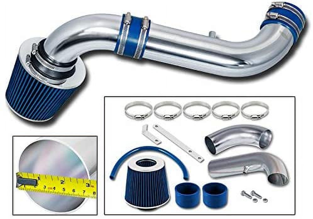 Racing Short Ram Air Intake Kit with Filter Combo Blue X8171