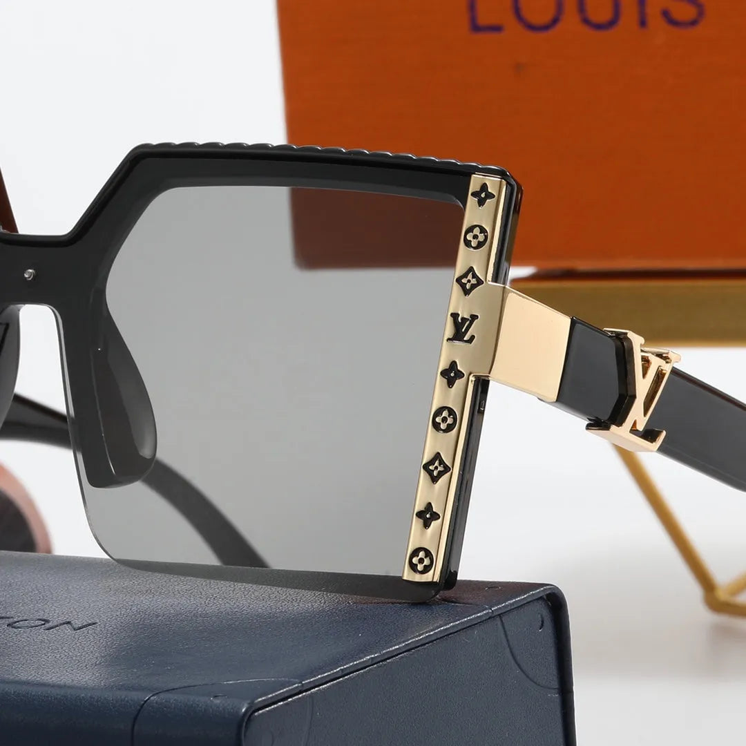 Luxury Four-Leaf Flower Half-Frame Polarized Sunglasses K5082