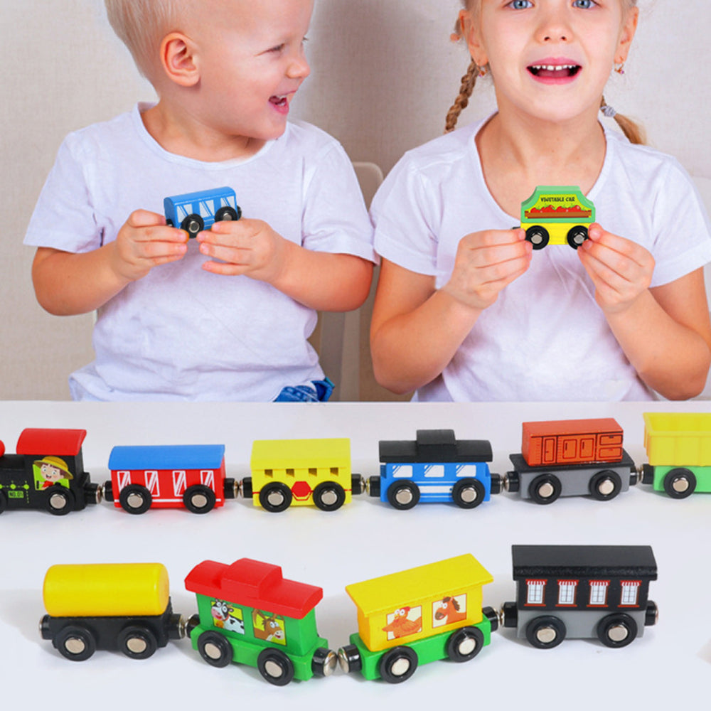 Wooden Train Toys Assembling Blocks Toy Y70409