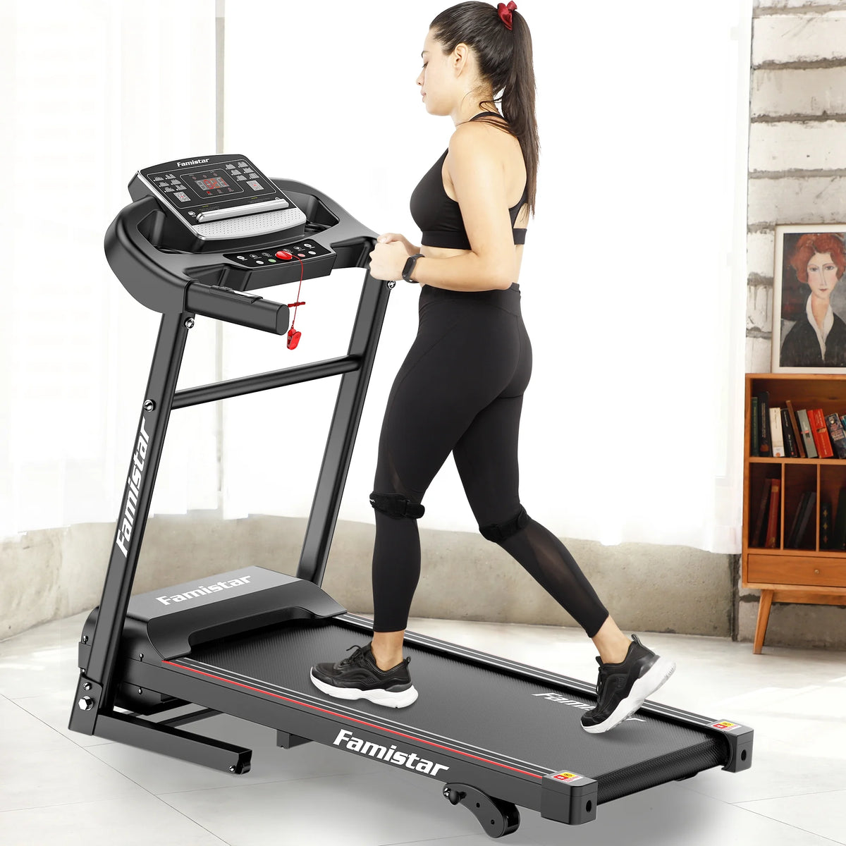 Folding Electric Treadmill with 2.5HP 3 Manual Incline K681