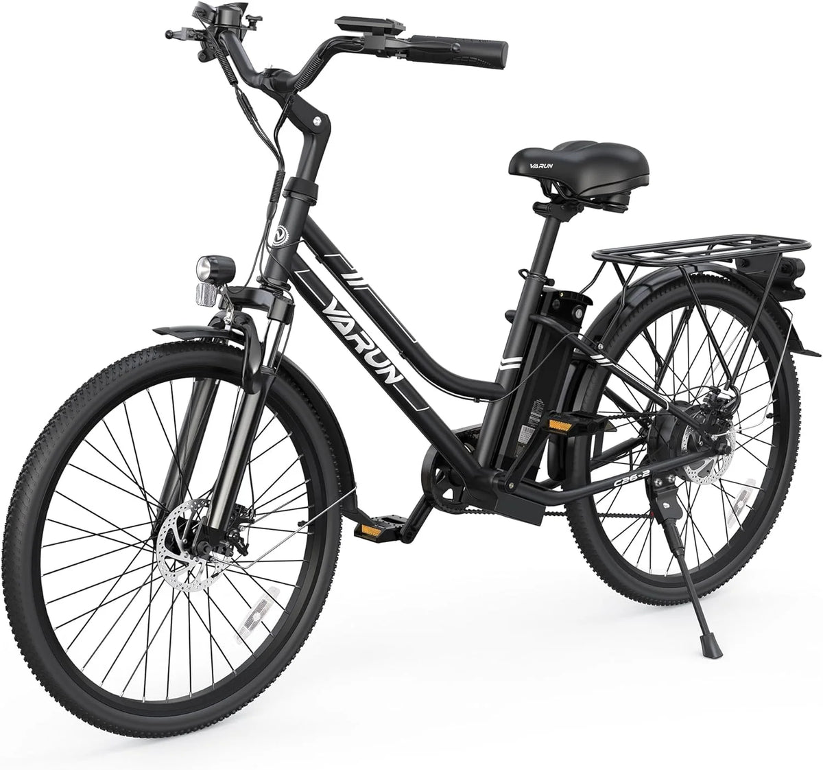 500W Electric Bike with Removable Battery, 7-Speed, and Shock Absorber N450