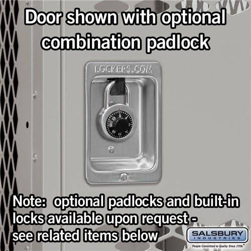 12x22 Wide Double Tier Vented Metal Locker R353743