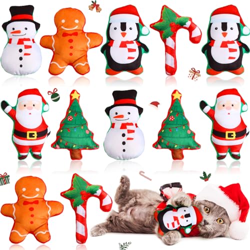 12 Pieces Catnip Filled Plush Cat Toys M5544