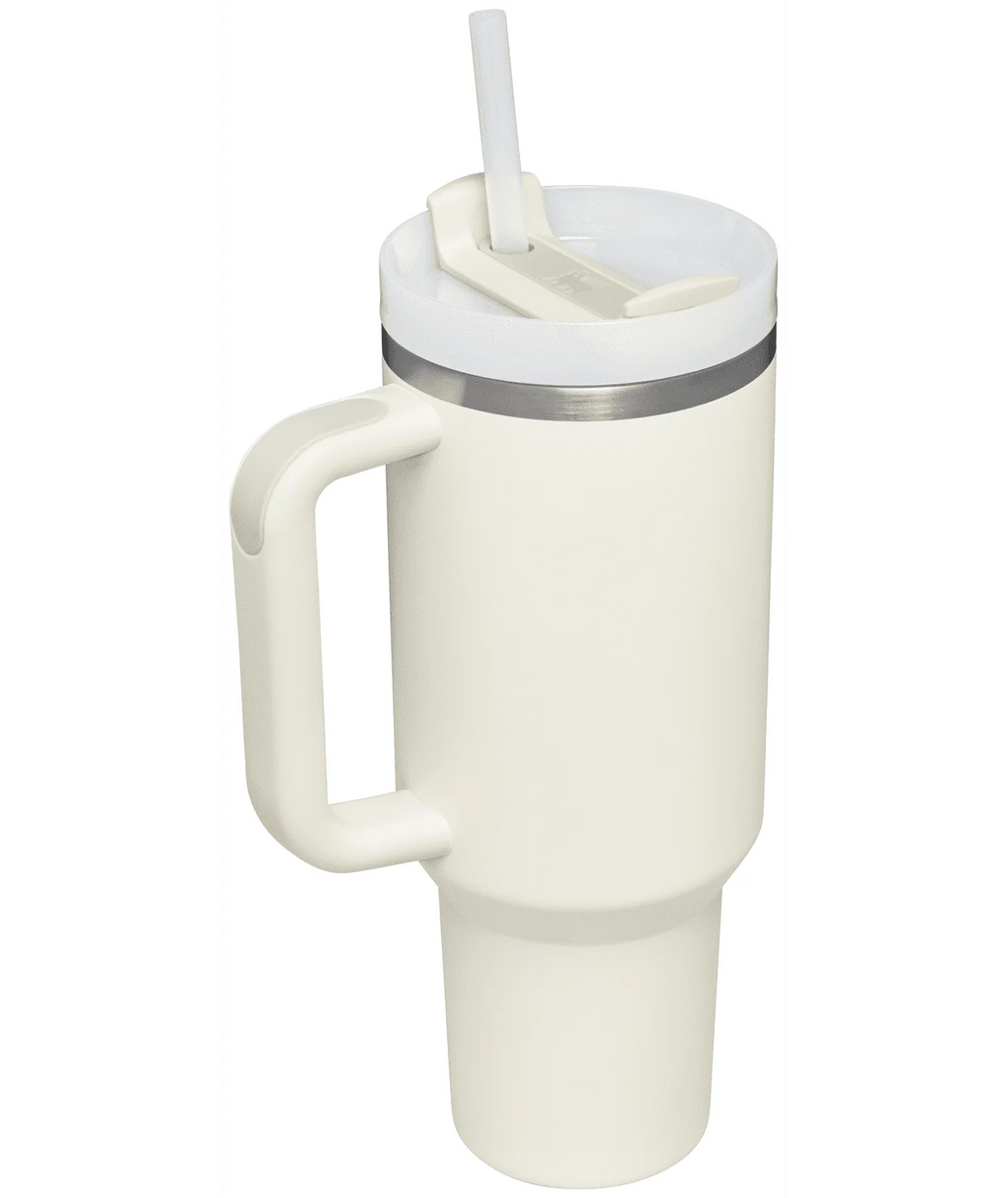 Stainless Steel Vacuum Insulated Tumbler, 40 oz, Cream Q194262
