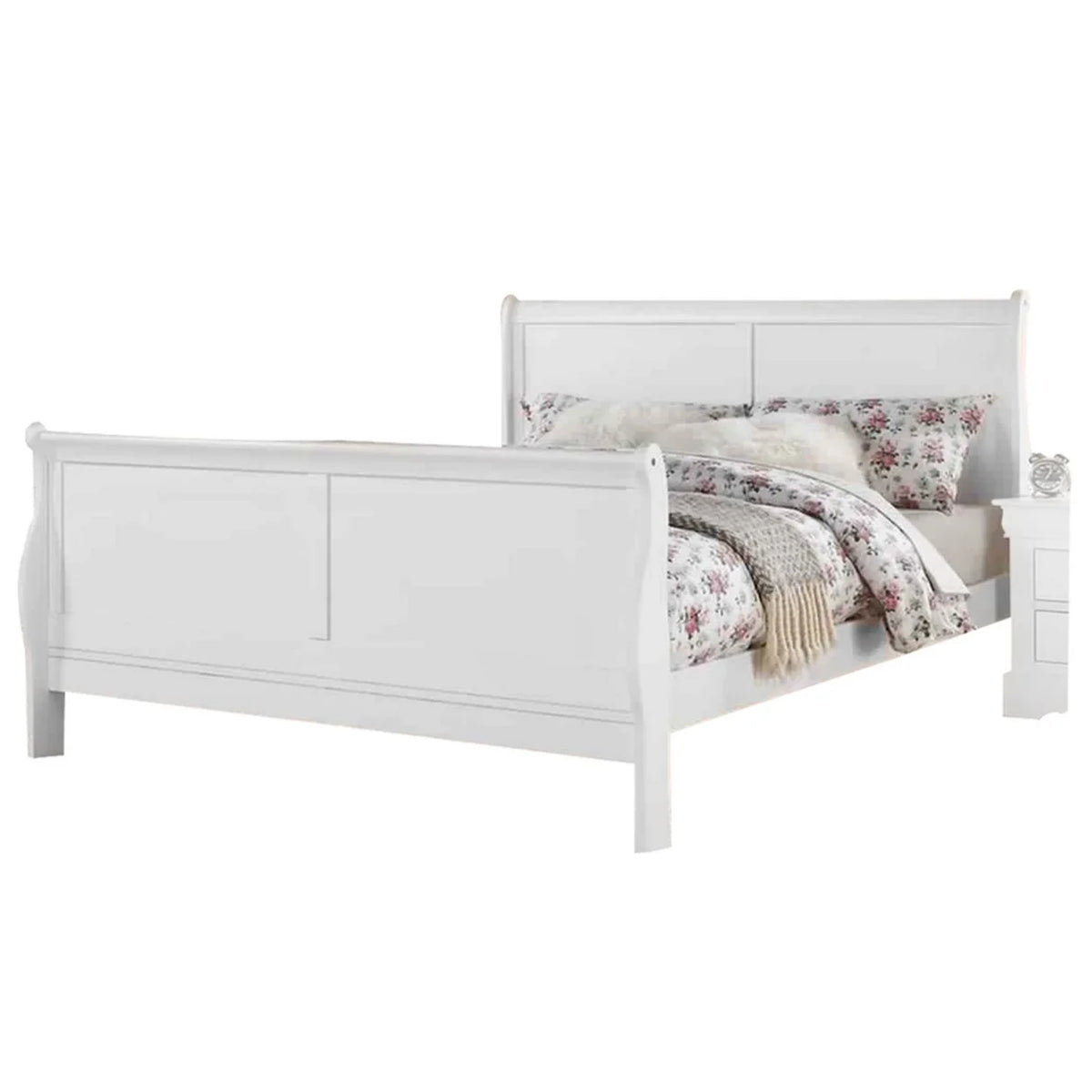 Full Size Bed with Sleek Legs H2720