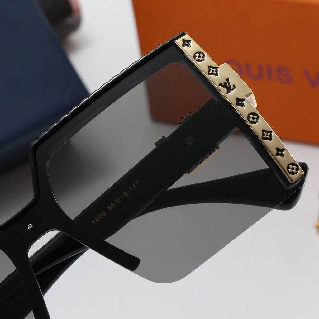 Luxury Four-Leaf Flower Half-Frame Polarized Sunglasses K5082