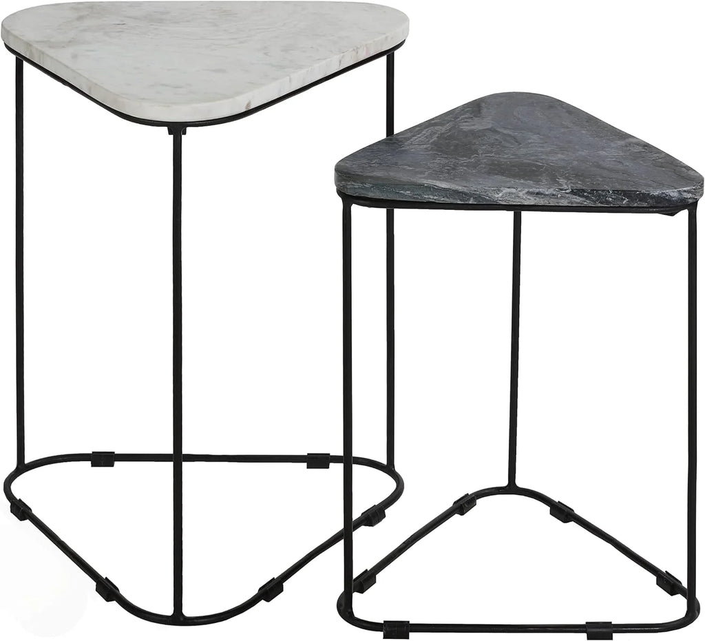 Black 2Pc Nesting Accent Tables M39552
