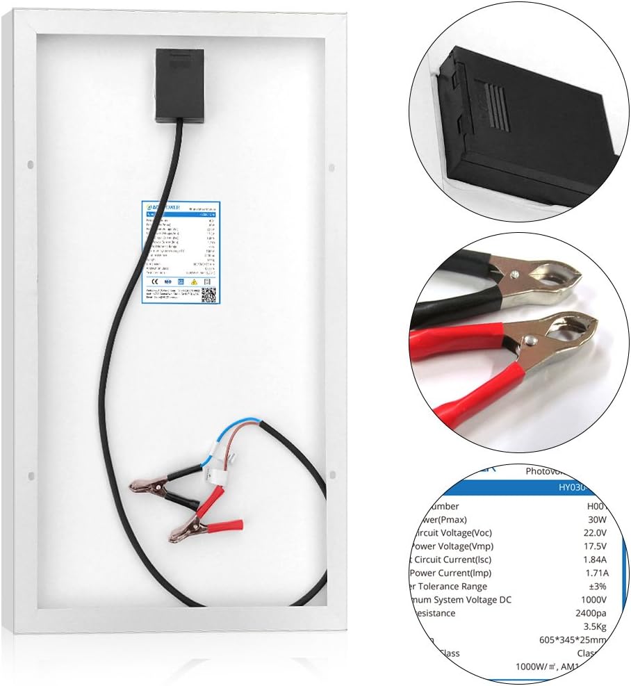 12V 30W 5A Mono Solar Panel with Charge Controller S5920