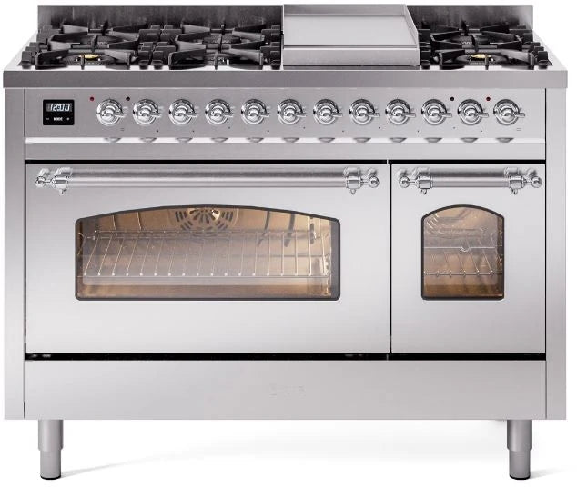 48 Dual Fuel Propane Gas Range Stainless Steel W27141