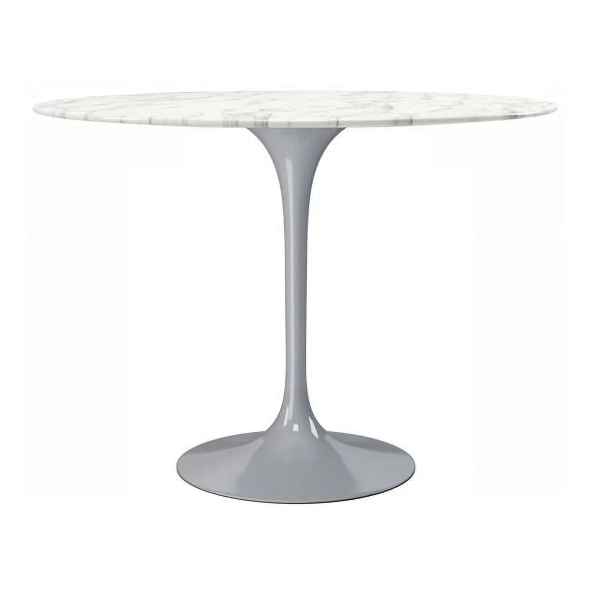 40 in. Marble & Metal Dining Table Y75812